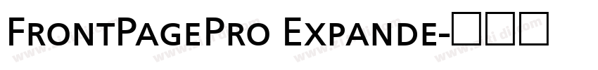 FrontPagePro Expande字体转换
